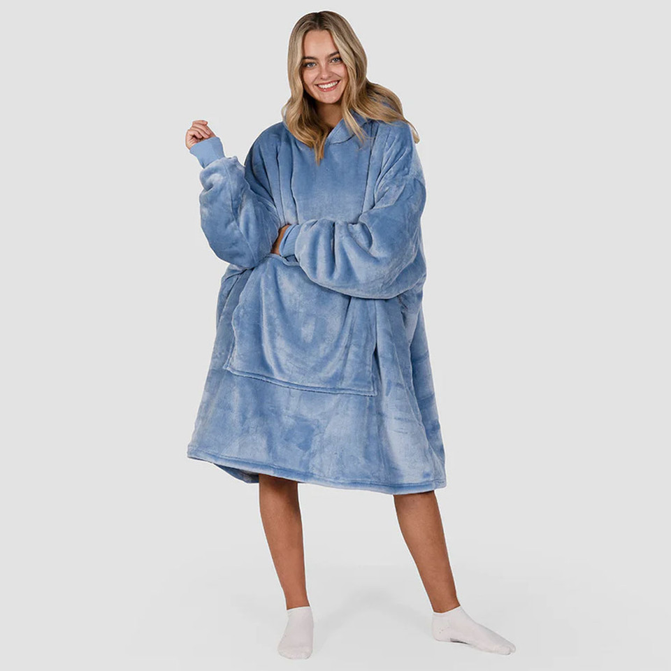 Blue Blanket Hoodie by Bambury Blue Blanket Hoodie by Bambury